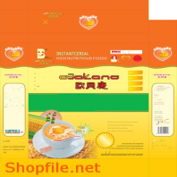 Mẫu Layout bao bì bột bắp lúa mạch