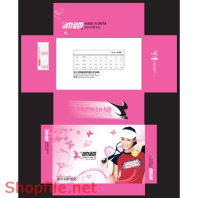 Mẫu vector package cô gái đánh vợt