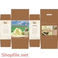 Mẫu Layout bao bì kem trắng từ thiên nhiên