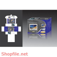 Mẫu layout bao bì hộp máy chụp ảnh