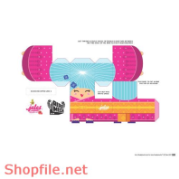 Mẫu vector package đựng đồ trang điểm