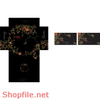 Mẫu layout bao bì đồ ăn vặt