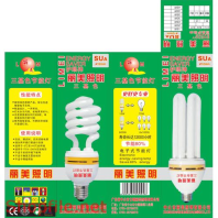 Mẫu layout bao bì bóng điện sáng