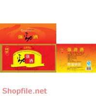 Mẫu layout bao bì sâm Trung Quốc