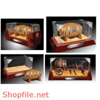 Mẫu vector package rượu ngựa kéo