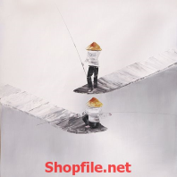 Hình cô gái chèo thuyền