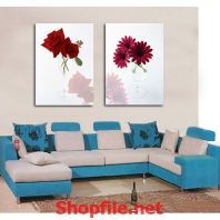 hoa hồng đỏ tranh dán tường