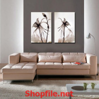 tranh dán tường cây hoa cỏ lâu