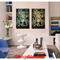 bông hoa dại xinh xắn tranh dán tường