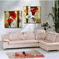 bông hoa đỏ và trắng