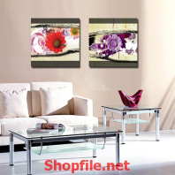 bông hoa tím đỏ