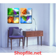 những cái cây bốn màu