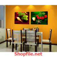 ốc biển và trái cây