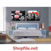 bông hoa nhỏ và trái tim