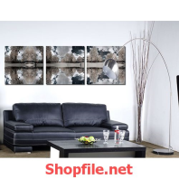 phong cảnh ngôi nhà bên bờ sông