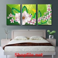 lãng hoa đẹp và nền lá chuối