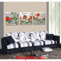 bức tranh những đóa hồng tươi