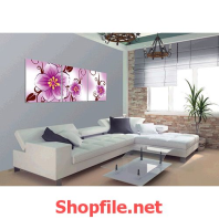 những bông hoa màu tím