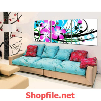 nhành hoa màu tím than