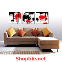 sơn tường đỏ và đen