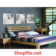 bức tranh bông hoa trắng đen