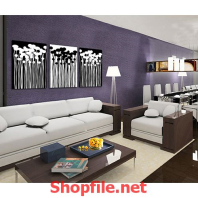 những cây nấm trắng và đen