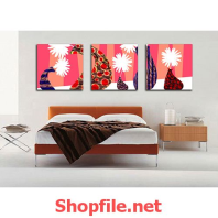 những bông hoa trắng trong cái túi vãi