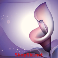 bông hoa pha lê tím