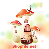 các ngôi nhà nấm đáng yêu