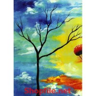 bức họa buổi hoàng hôn