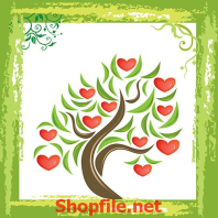 tranh dán tường cây ăn quả