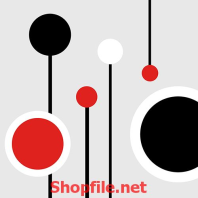 tranh những hình tròn màu sắc