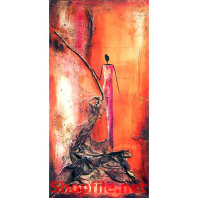 tranh dán tường hình cô gái