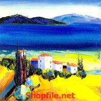 phong cảnh thị trấn xinh đẹp