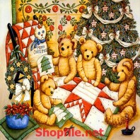 gia đình chú gấu mùa đông