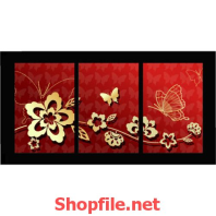 bức tranh treo tường đỏ