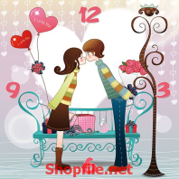 hai đứa nhỏ hôn nhau