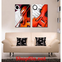 cây đàn và giấy soạn nhạc