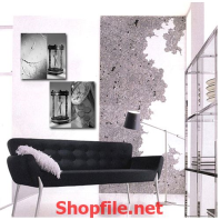 tranh trang trí đồng hồ cát