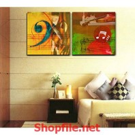 tranh dán tường màu sắc đẹp về nhạc