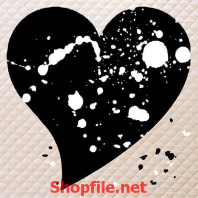 tranh dán tường hình trái tim