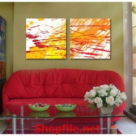 tranh dán tường nhiều màu sắc