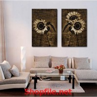 tranh dán tường bông hoa hướng dương