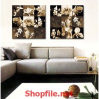 tranh dán tường bông hoa lan trắng