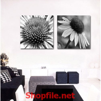 tranh dán tường hoa cúc quỳ