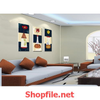 tranh dán tường lọ hoa đẹp