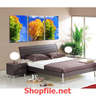 tranh dán tường cây lá vàng