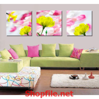 tranh dán tường bông hoa mai