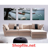 tranh dán tường thiên nga đang bơi