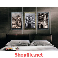 tranh dán tường lâu đài cổ kính